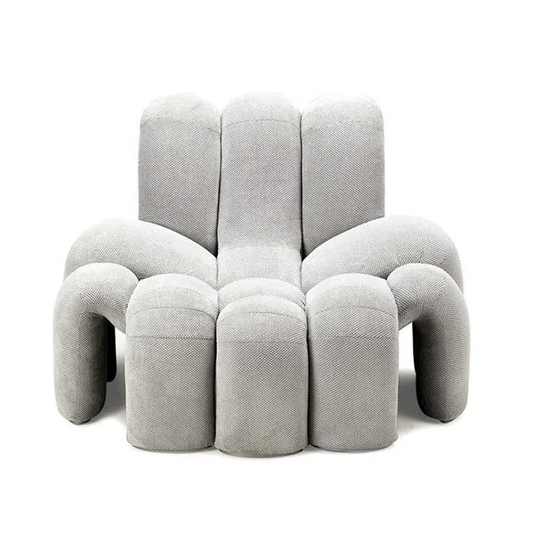 Living room sofa chair luxury designer lounge chair popular fabric crab chair