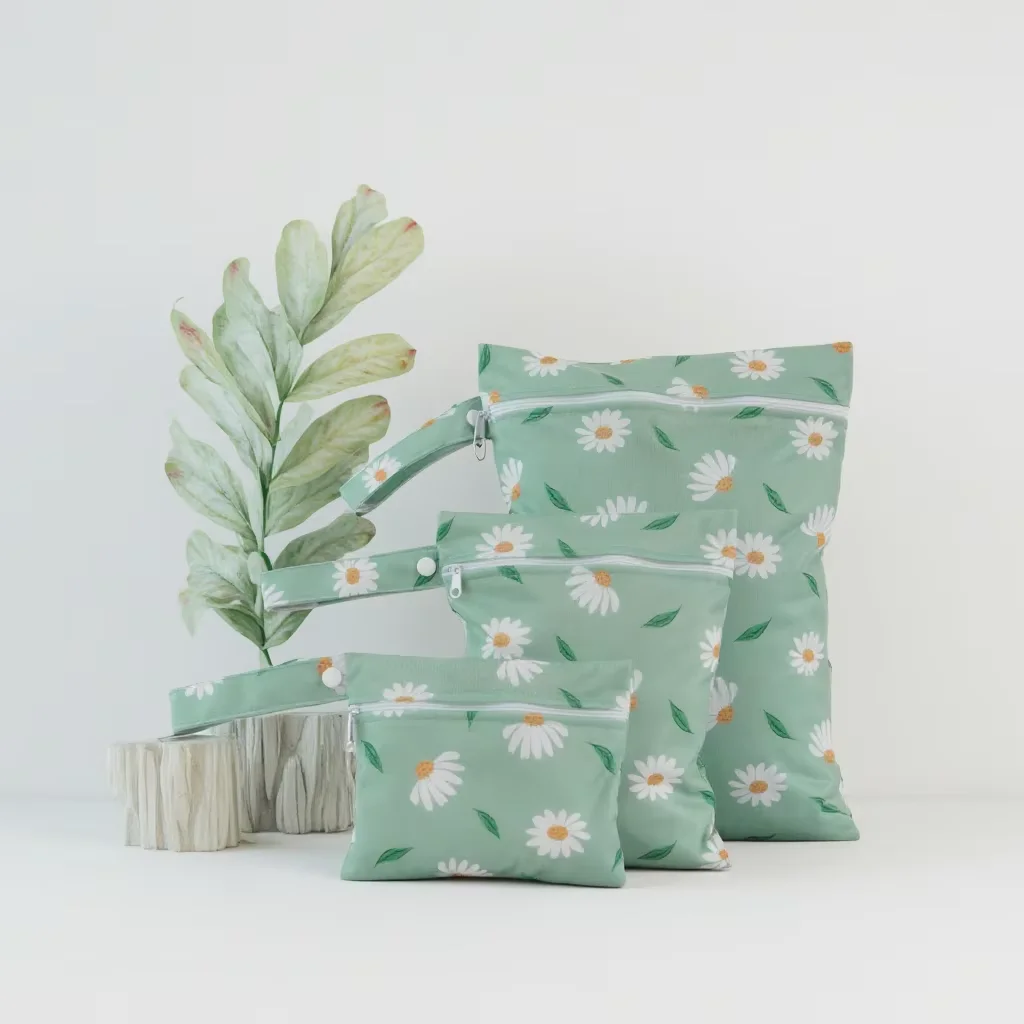 Wholesale 3 pcs Set Polyester Diaper Bag Logo Printed Handiness Diaper Bag For Babies Waterproof  Baby Diaper Bag