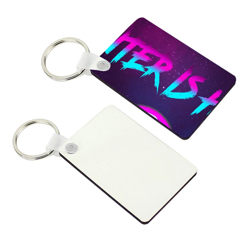 Wholesale UV Printed Tshirt Keychains Laser Engraved Logo on Plastic Material Wood PVC Silicone MDF Blanks Acrylic Metal