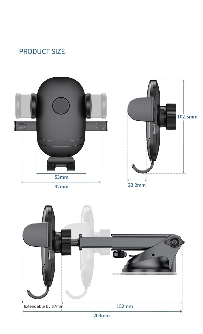Universal Car Air Vent Mobile Phone Holders Cradle Car Dashboard Mount Car Phone Holder