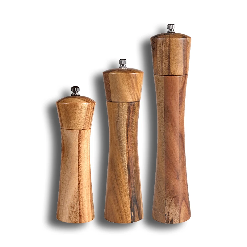 amazon top seller kitchen accessories tools gadgets acacia wooden manual salt shaker salt and pepper mill mills