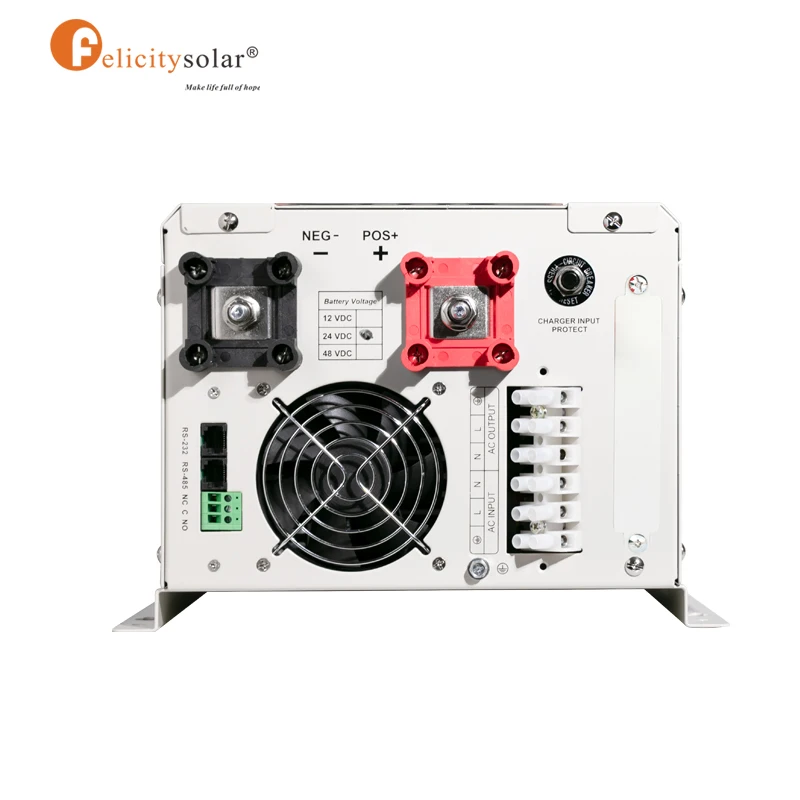 IVPS 3524 low voltage inverter Felicitysolar 24V 3500VA off grid solar inverters pure sine wave  with overload protection