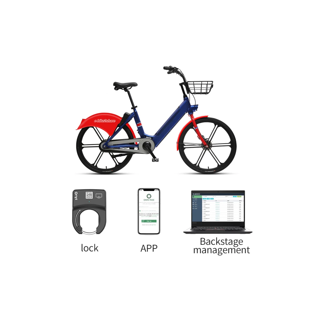 МО-велосипед NFC RFID Bluetooths IP67 Водонепроницаемый Общественного Прокат велосипедов цикла системы общая фара для электровелосипеда в Smart обмена велосипедный замок раствор