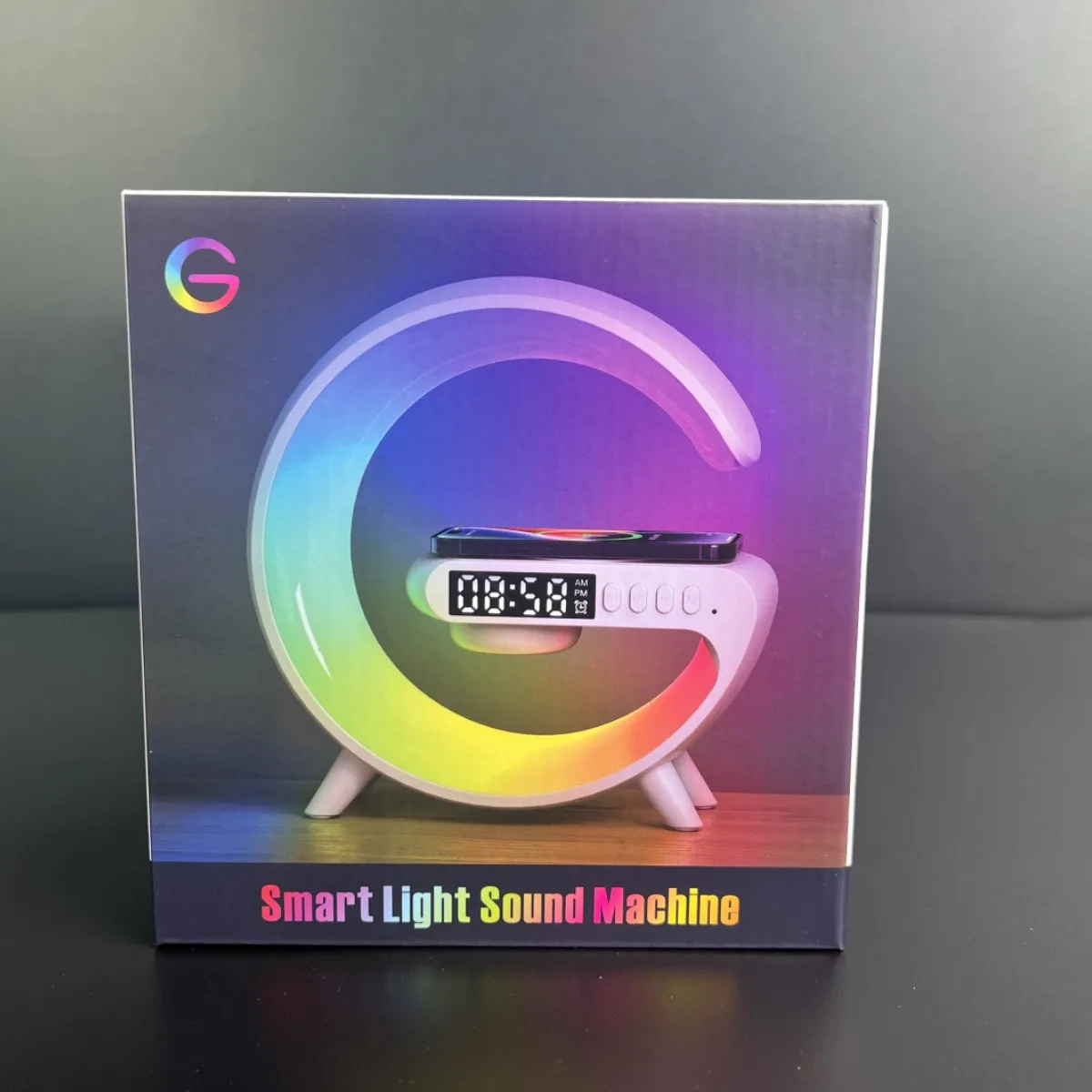 Multi-function wireless charger For iphone 14 13 lamp speaker with bedside light digital alarm clock intelligent Home table lamp