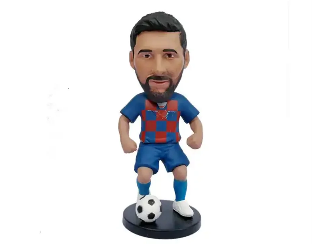 Lionel Messi Custom Durable Resin Bobblehead for Home Decor Sports Bar Display Football Souvenir Figurines