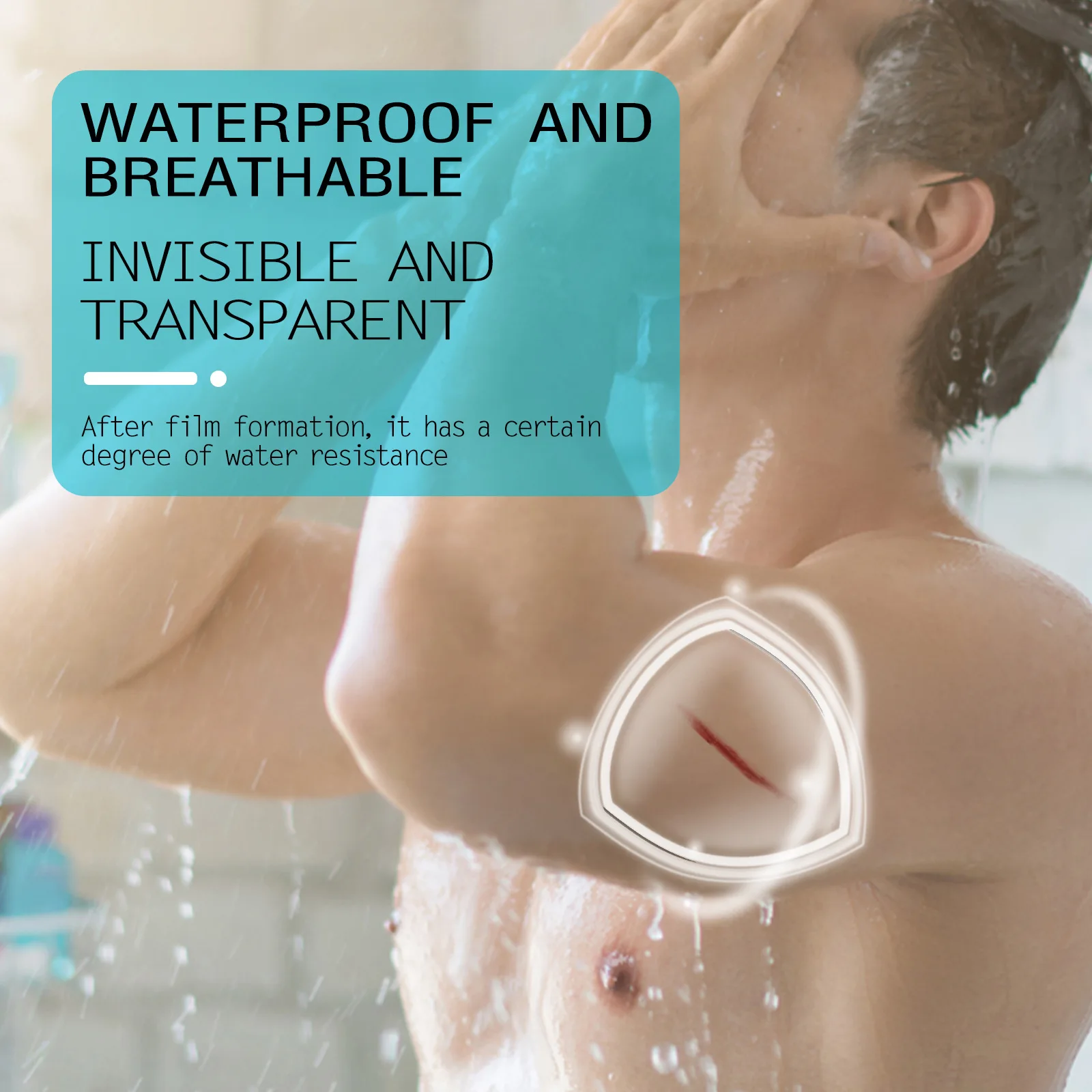 Breathable hemostatic and wound care waterproof with a comfortable liquid Bandage Band-aid spray