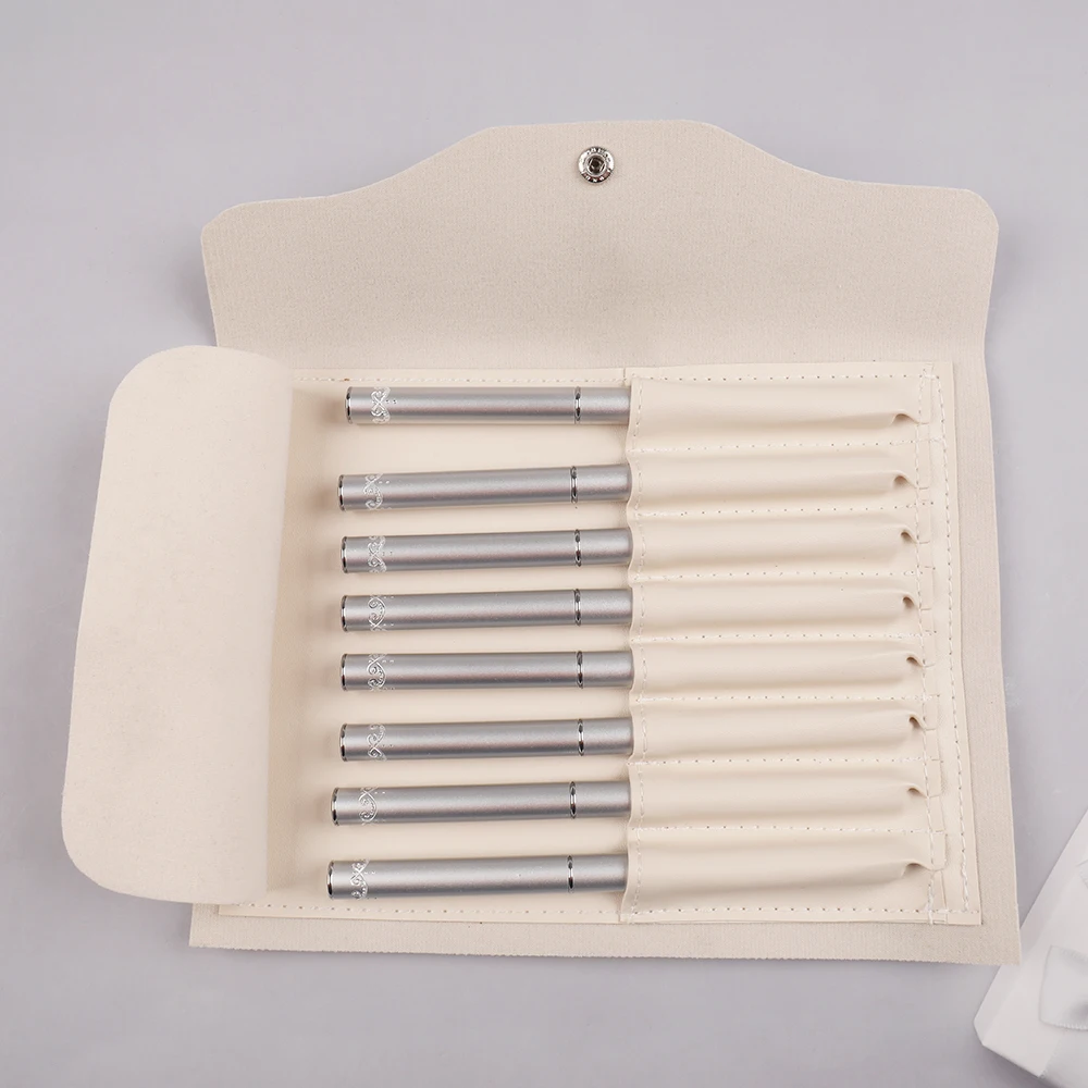 Nail Brush Storage Case Bag Cosmetic Pen White Makeup Manicure Nail Art Tool Accessory