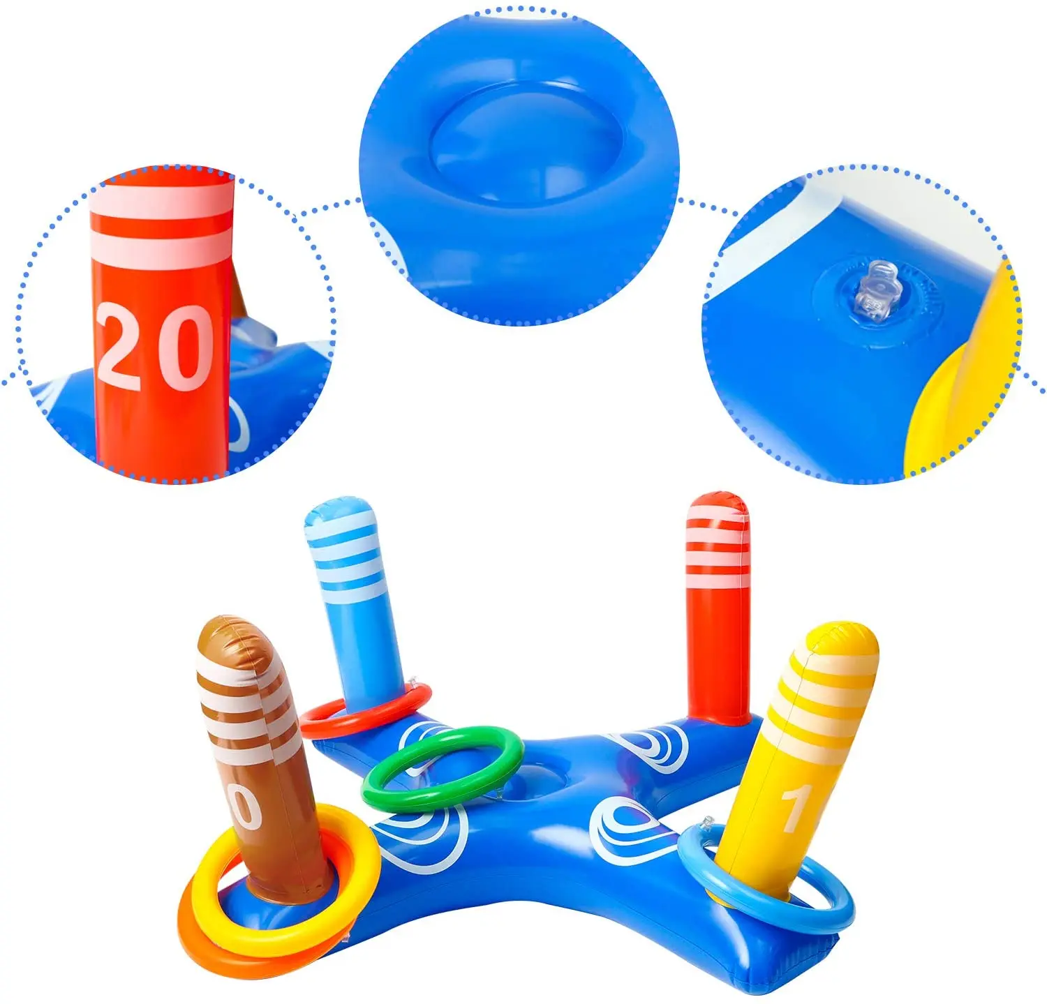 2022 Outdoor Great fun gift Inflatable Pool Cross Ring Toss Water Game Toys For Kiddie Kids