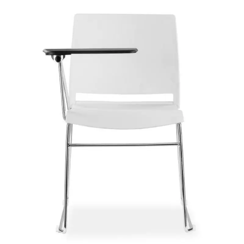 ergonomic stack classroom lecture chair with rotary writing pad robust metal frame