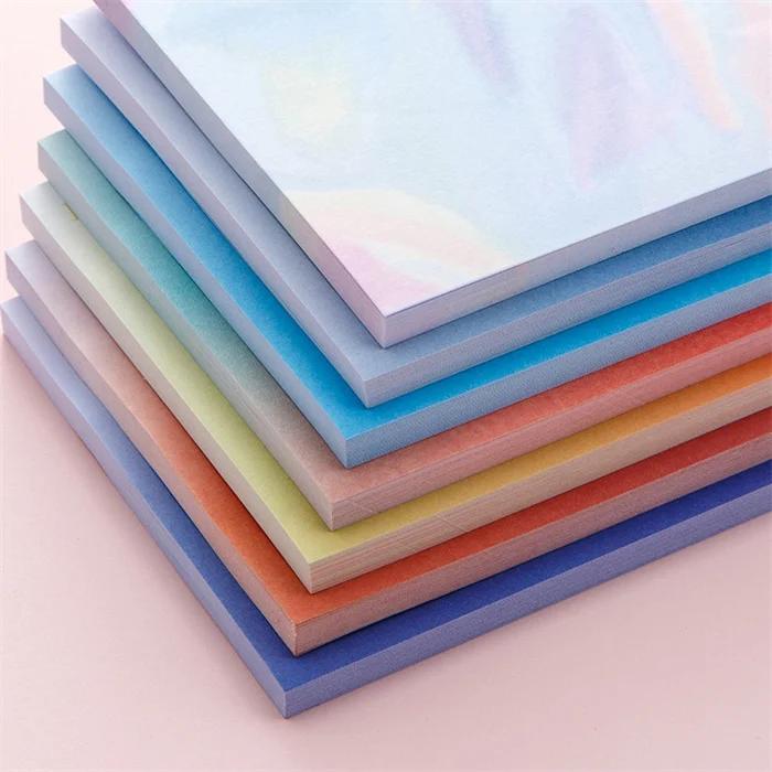 United Arab Emirates hot new school teacher stationery pack items 2025 Popular Gradient color sticky note unique memo pads