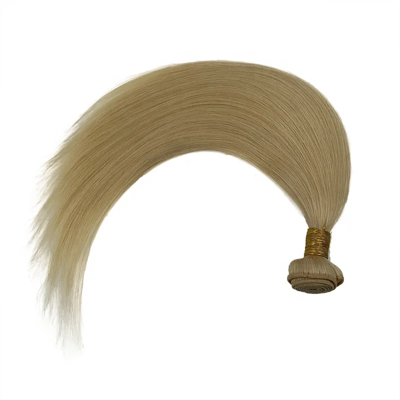 
100% russian double drawn silky straight remy human full cuticle aligned weft hair extensions 