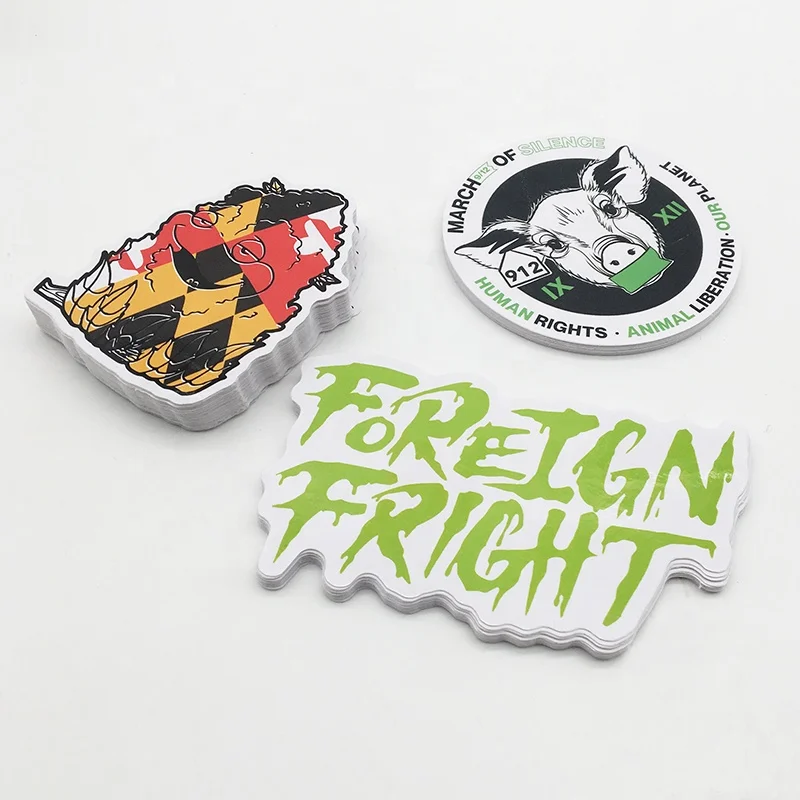 Custom Waterproof Stickers  Anime Stickers Self Adhesive Vinyl Die Cut Brand Logo Sticker