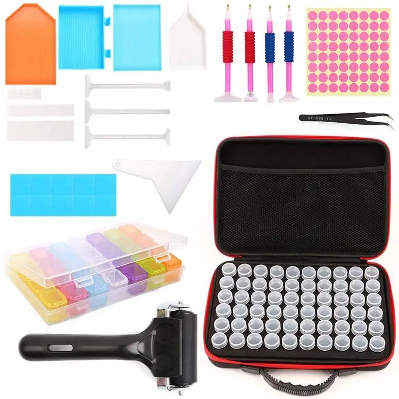 Large Capacity 28 Grid Jewelry 5D Diamond Painting Tools Tray For Diamond Painting Box Insert Set And Accessories Kits For Adult