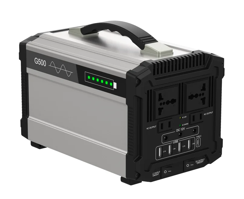 500w Portable Lithium Lifepo4 Battery Large Capacity Outdoor Portable Power Supply Solar Generator Power Station Solar Power