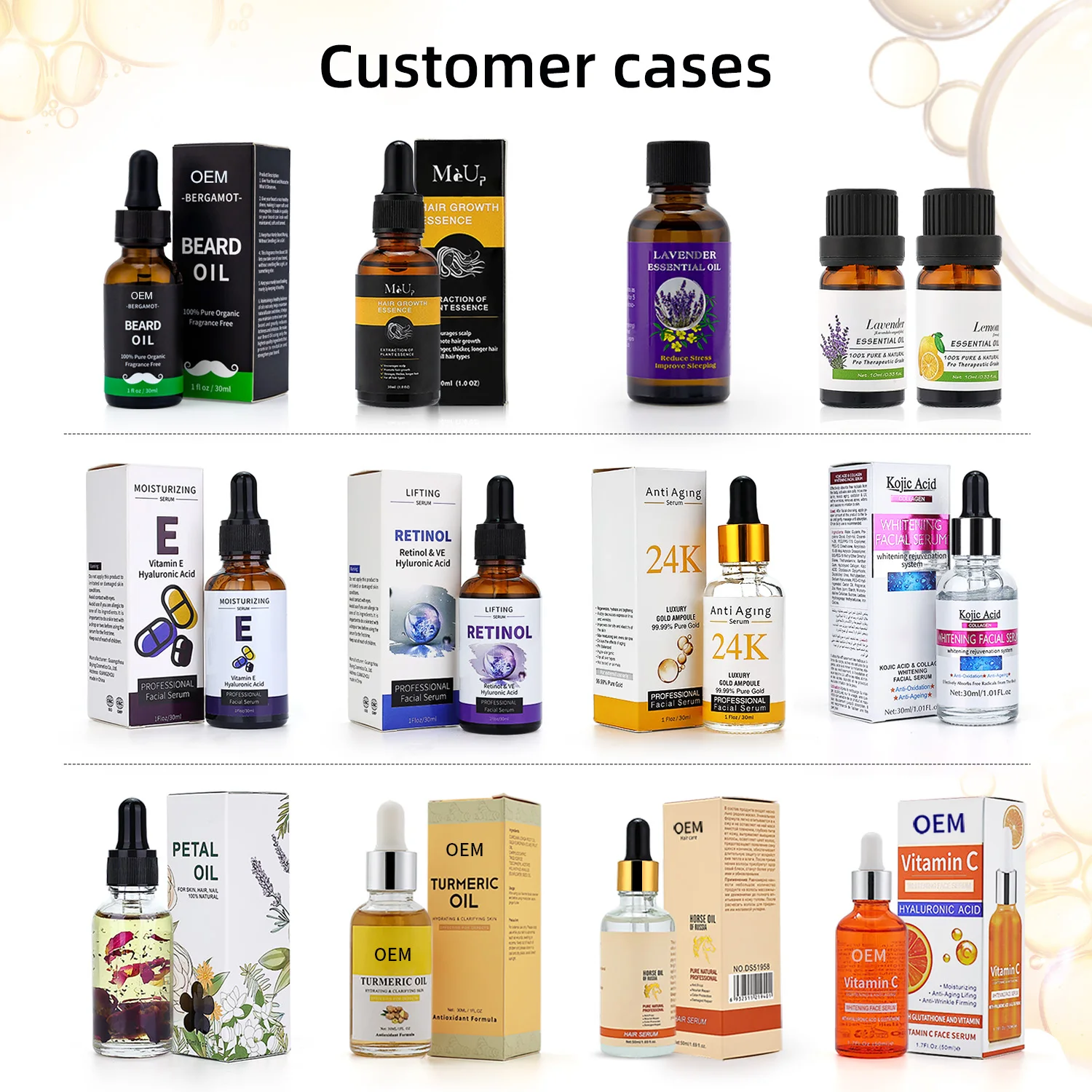 Hot sale 5ml 10ml 15ml 20ml 30ml 50ml 100ml amber/black/blue/green/clear empty essential oil dropper glass bottle