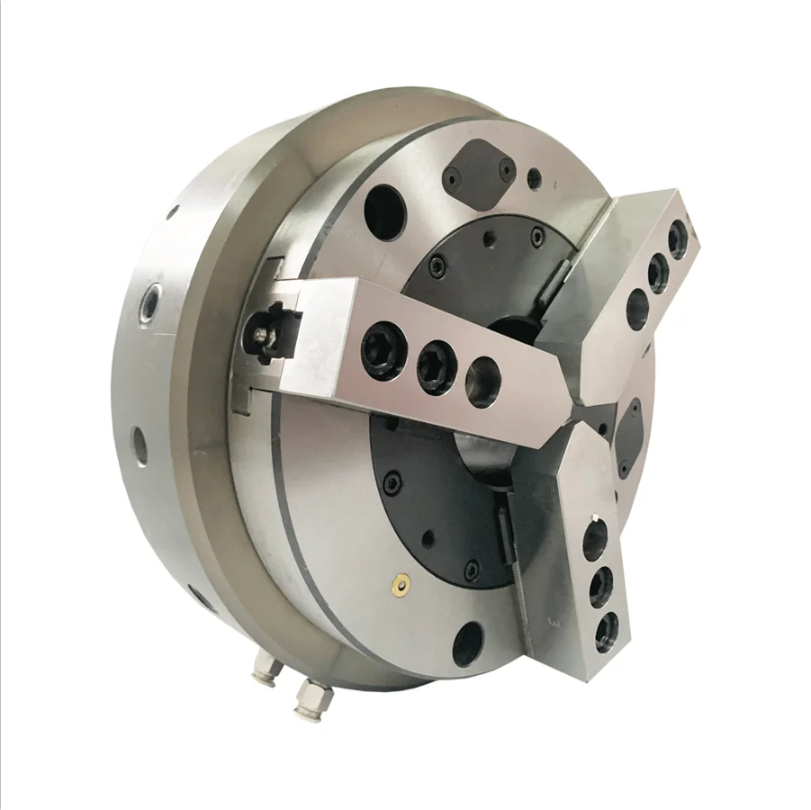 CNC lathe Chuck 3-JAW Front Mounted Pneumatic Power Chuck Hydraulic Chuck for Cutting Drilling Milling Machine