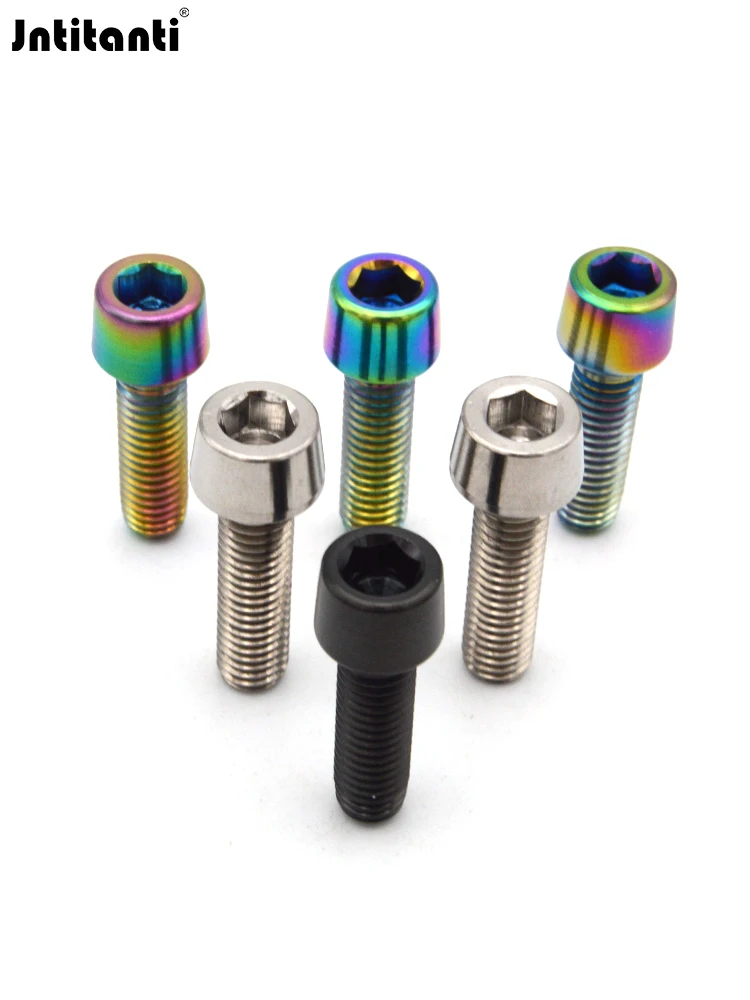 Jntitanti Automobile Vehicle Car Motorcycle Bike New Style M5 M6 M8 M10 M12 M14 Gr.5 Titanium Alloy Tapper Head Hex Socket Bolts
