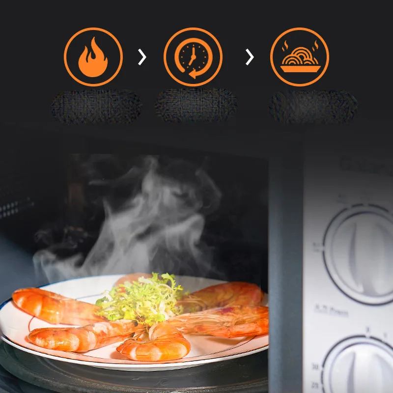 Hot Selling 20L Small Household Knob Turntable Heating Multifunction Automatic Microwave Oven
