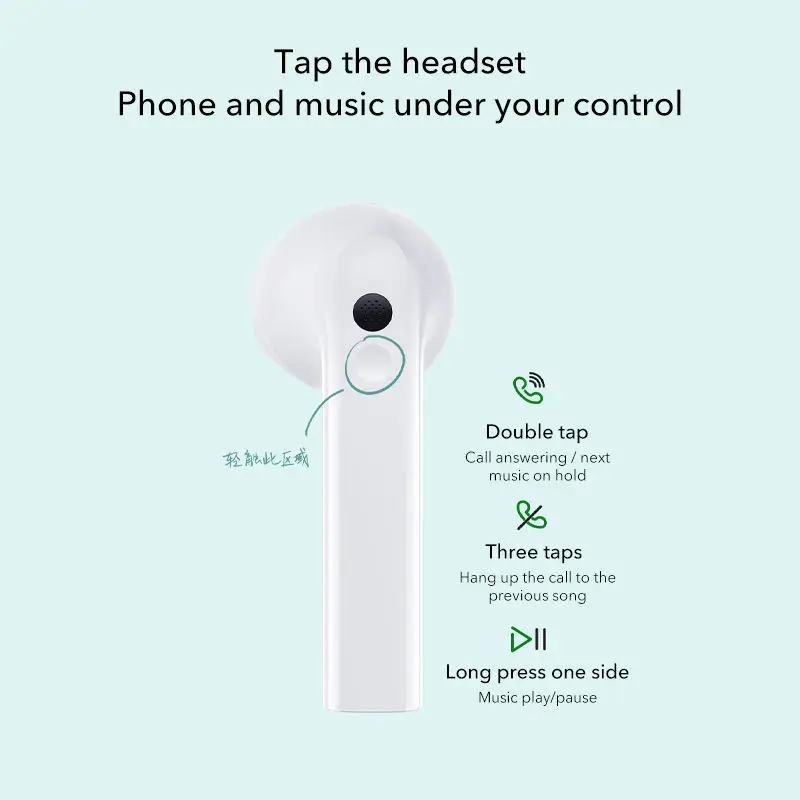 Xiaomi Redmi Buds 3 TWS Wireless  Headphones Dual Mic Noise Cancellation Earbuds Water Resistant AptX Adpative Earphone