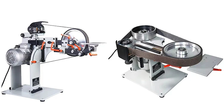 Professional manufacturer metal belt sander machine with different heads