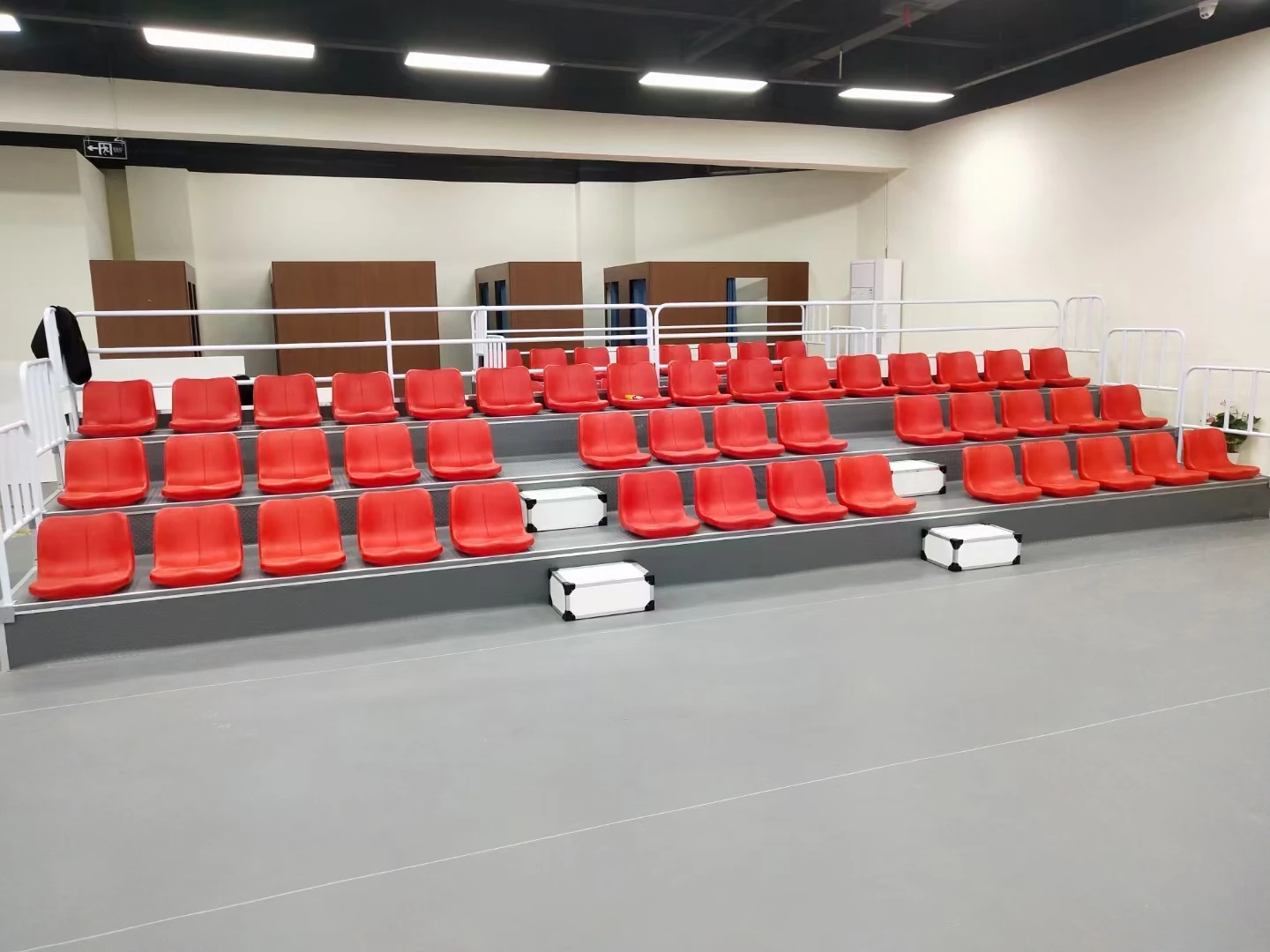 Sports Basketball Seat Retractable Indoor Stadium Stand Bleachers With Foldable Seat