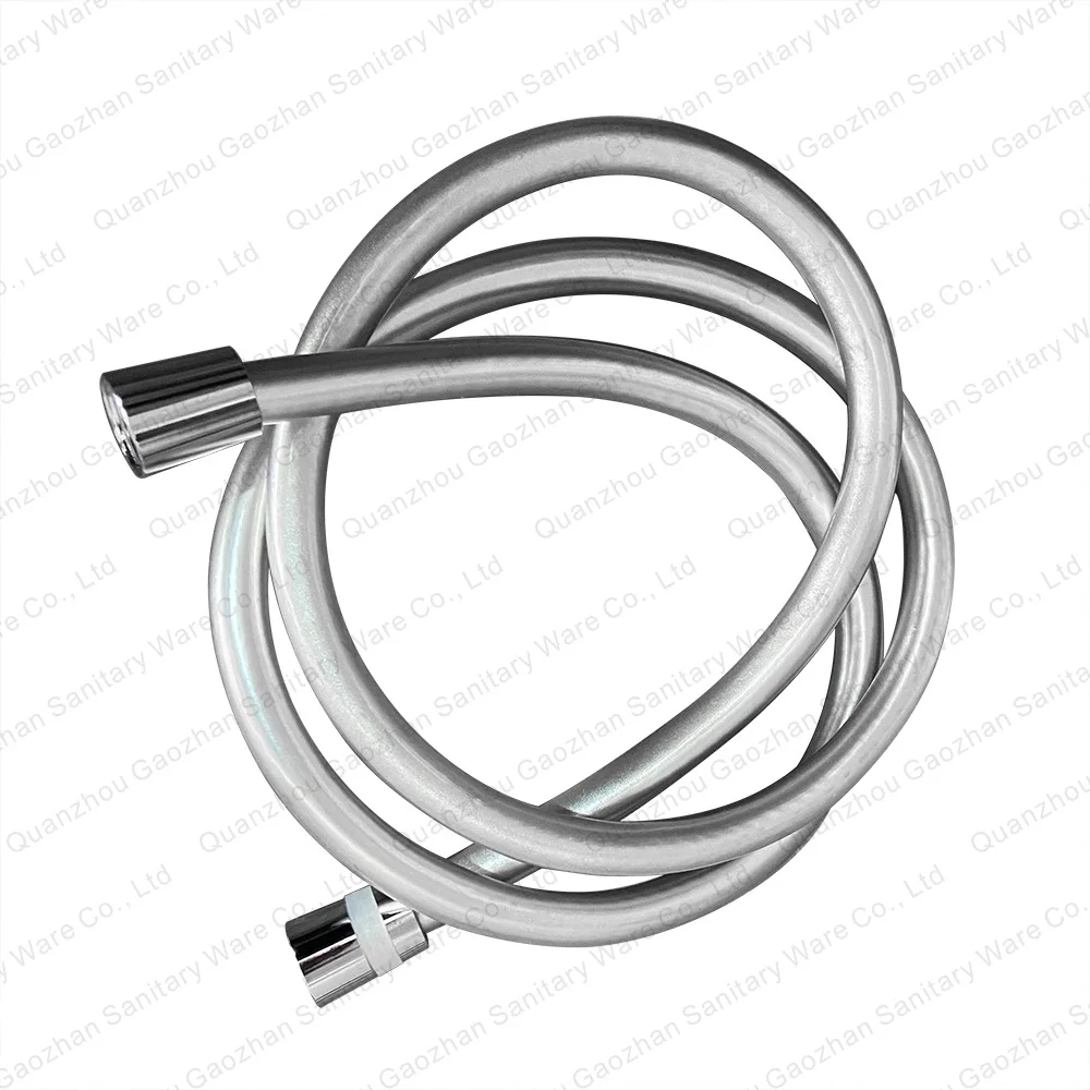 High Pressure 1.5 meters silver plastic fiber reinforced plumbing flexible PVC shower hose
