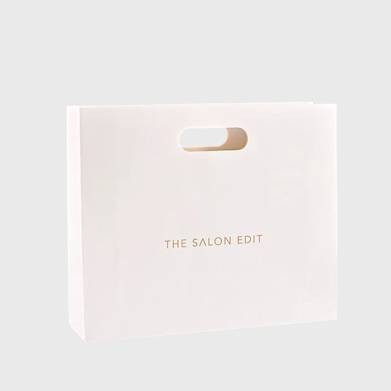 CompareShare индивидуальный частный логотип печатный белый большой персонализированный роскошный бумажный пакет для покупок