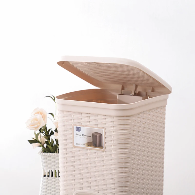 6L/10L waste bins home cleaning products garbage bin plastic trash can kitchen trash can trash can pedal bin with lid