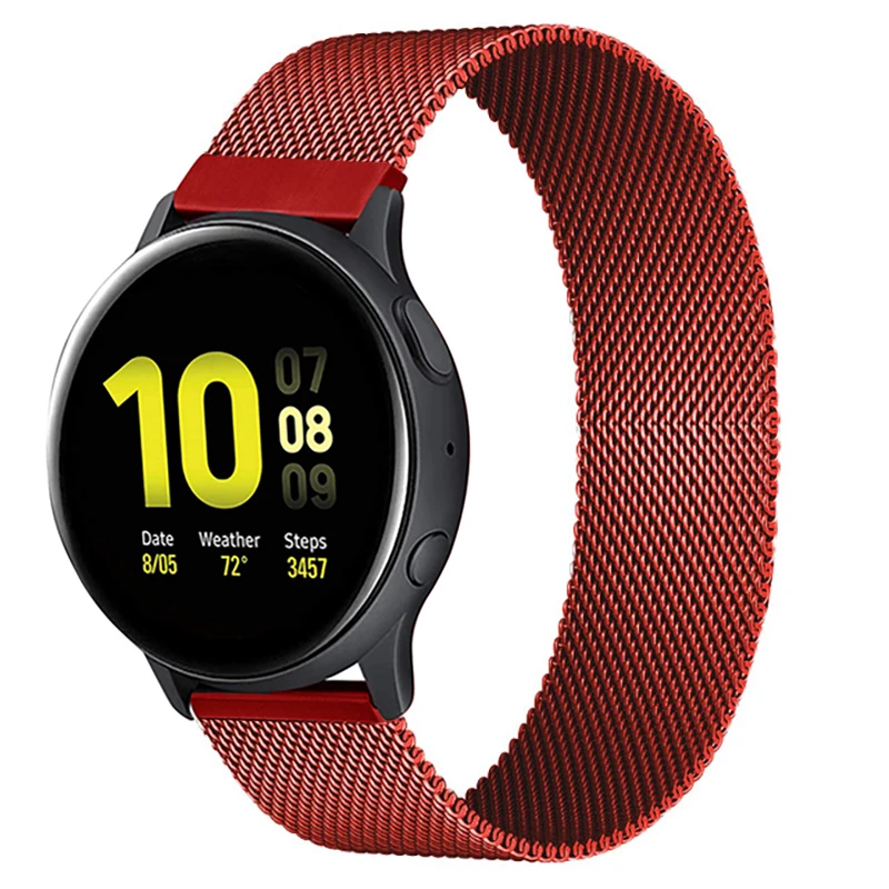20mm 22mm magnetic strap For Samsung Active 2 40/44mm Gear S3 Frontier bracelet Huawei GT/GT2/2e/Pro Galaxy watch 3/45/42mm band