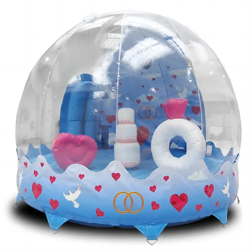 Used snow Globe bounce house  transparent photo booth outdoor inflatable clear dome tent  bubble tent for sale