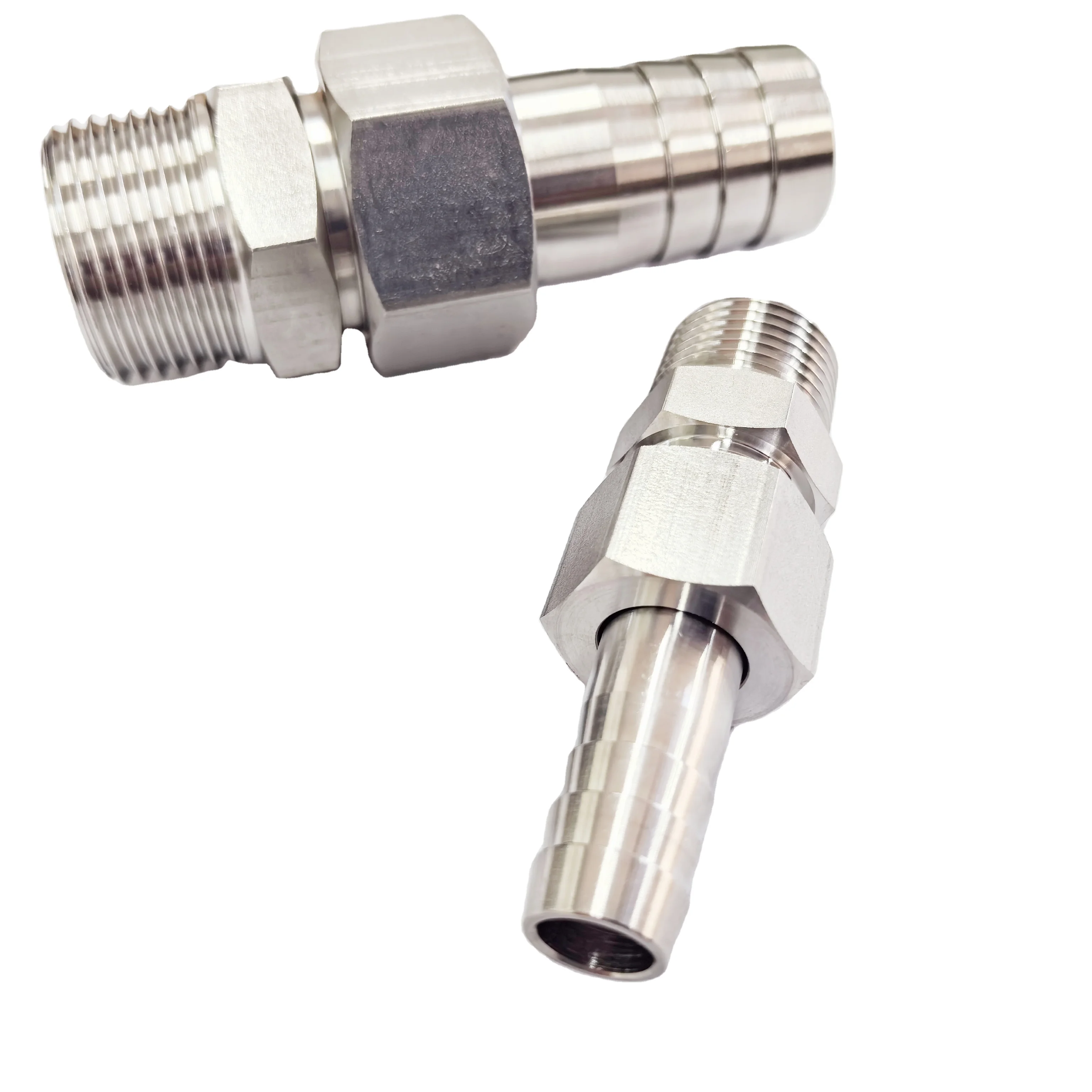 WAKAMATSU Stainless steel 304 SS316L Pagoda Joint Coupling Hex Connector Hose Barb Nozzle Fitting reducer Pipe Union