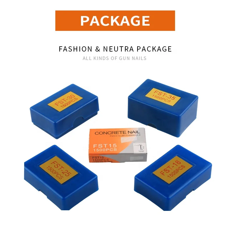 XINYI FST concrete nail for wall nails staples black nails FST18 FST20 FST25 FST32 FST38 FST45 FST50