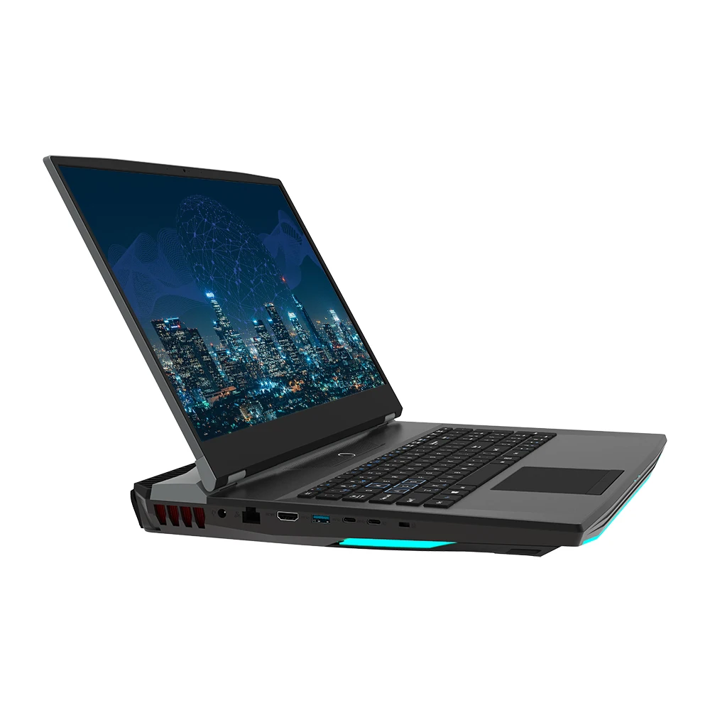 On stock Christmas gaming laptop 17.3 Inch Intel Core I7 SSD Win 11 games notebook at computer store