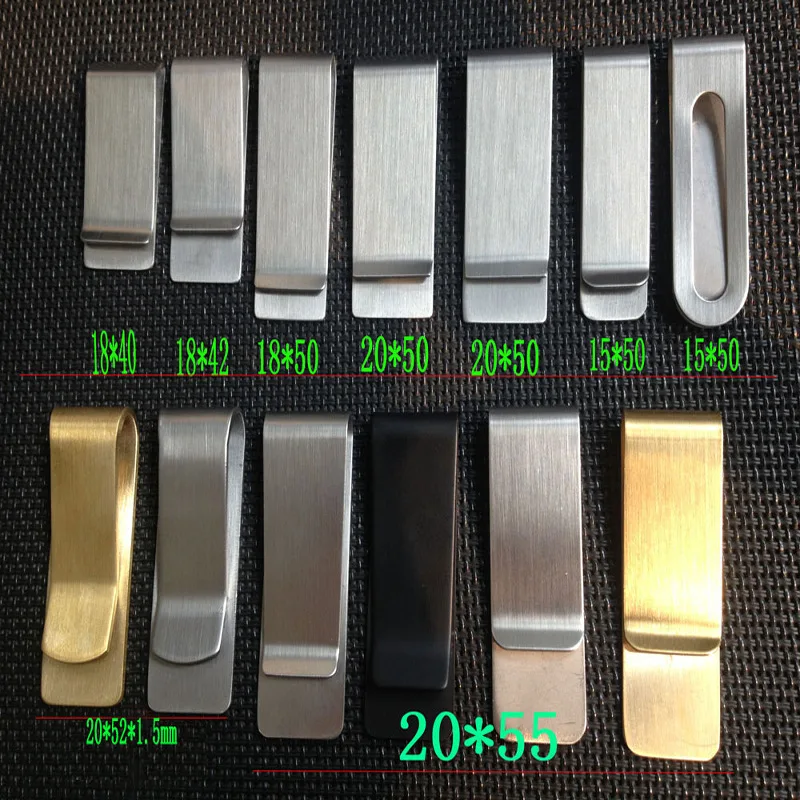 Простой тонкий дизайн и гладкий прочный серебряный зажим для денег из нержавеющей стали