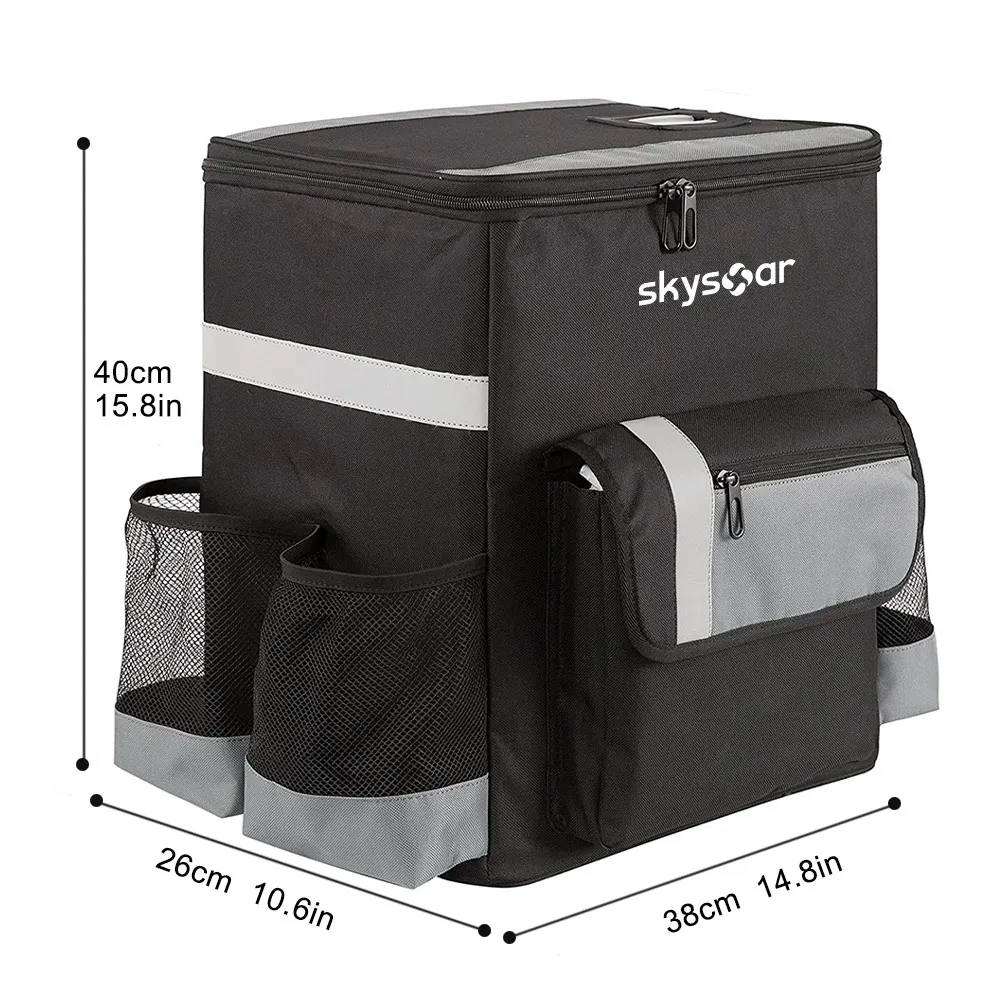 2021 Newest style manufacturer bike backpacks thermal insulated pizza food backpack delivery bag for motorcycle