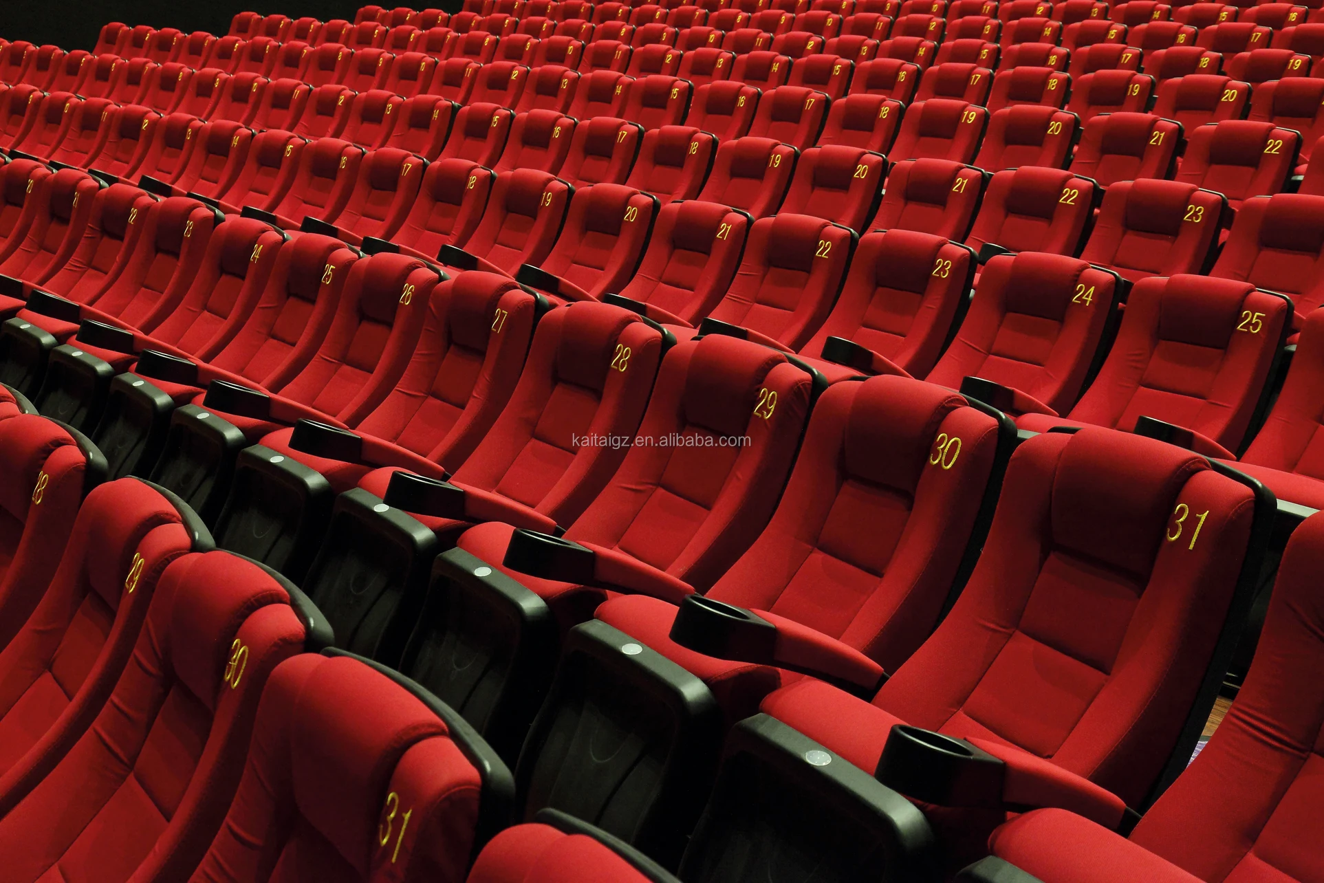 
Popular cinema seating chair movie theatre chair seating in colorful fabric and PU leather for home theatre government church 