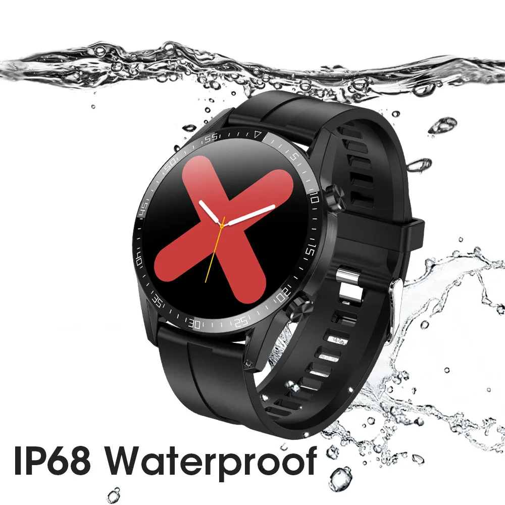 L13 metal round Smart Watch Bluetooth Call ECG PPG Heart Rate Blood Pressure IP68 Waterproof Smartwatch stainless band VS L11 L8