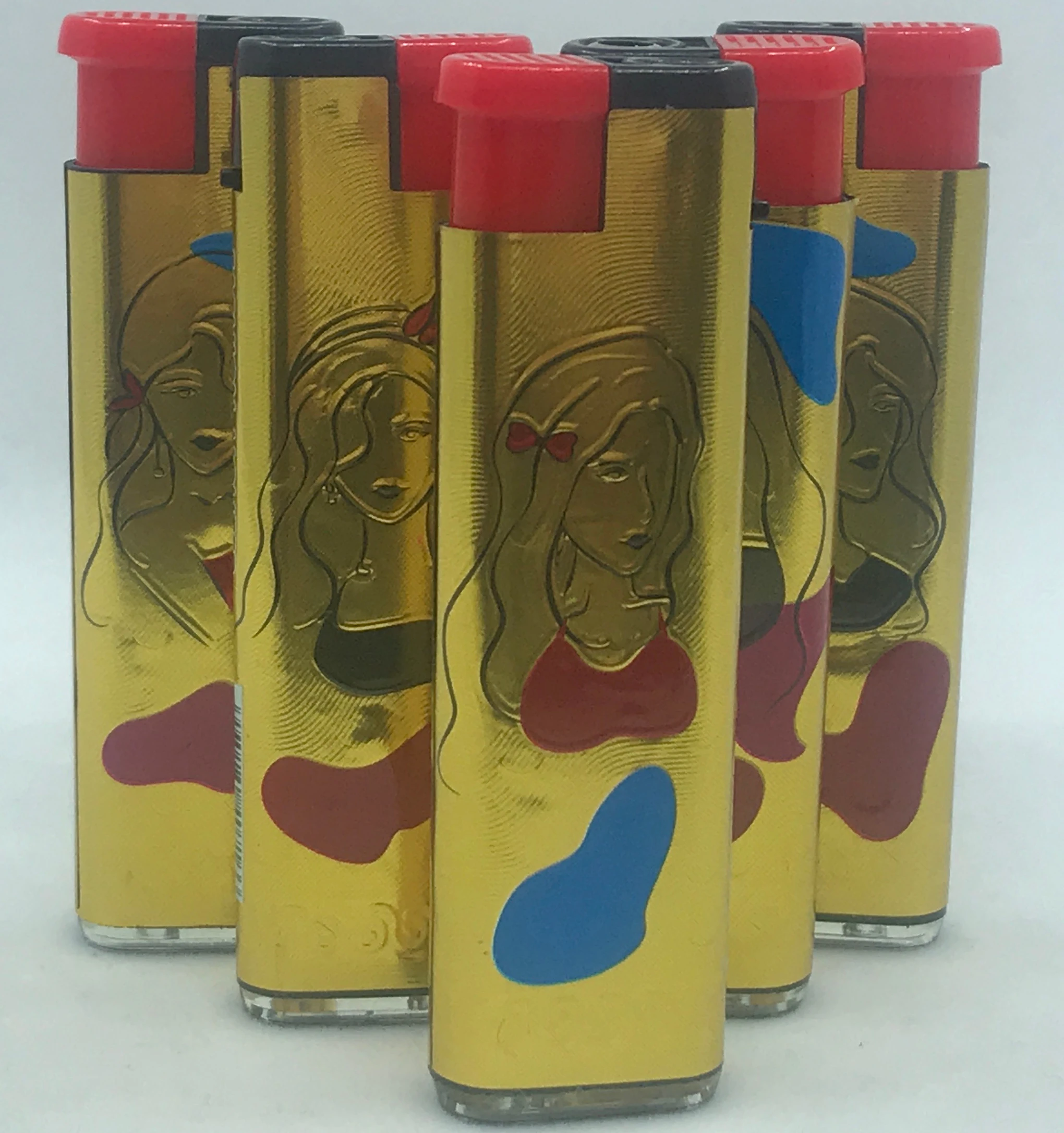 Fashionable paper plastic windproof lighter for men and women