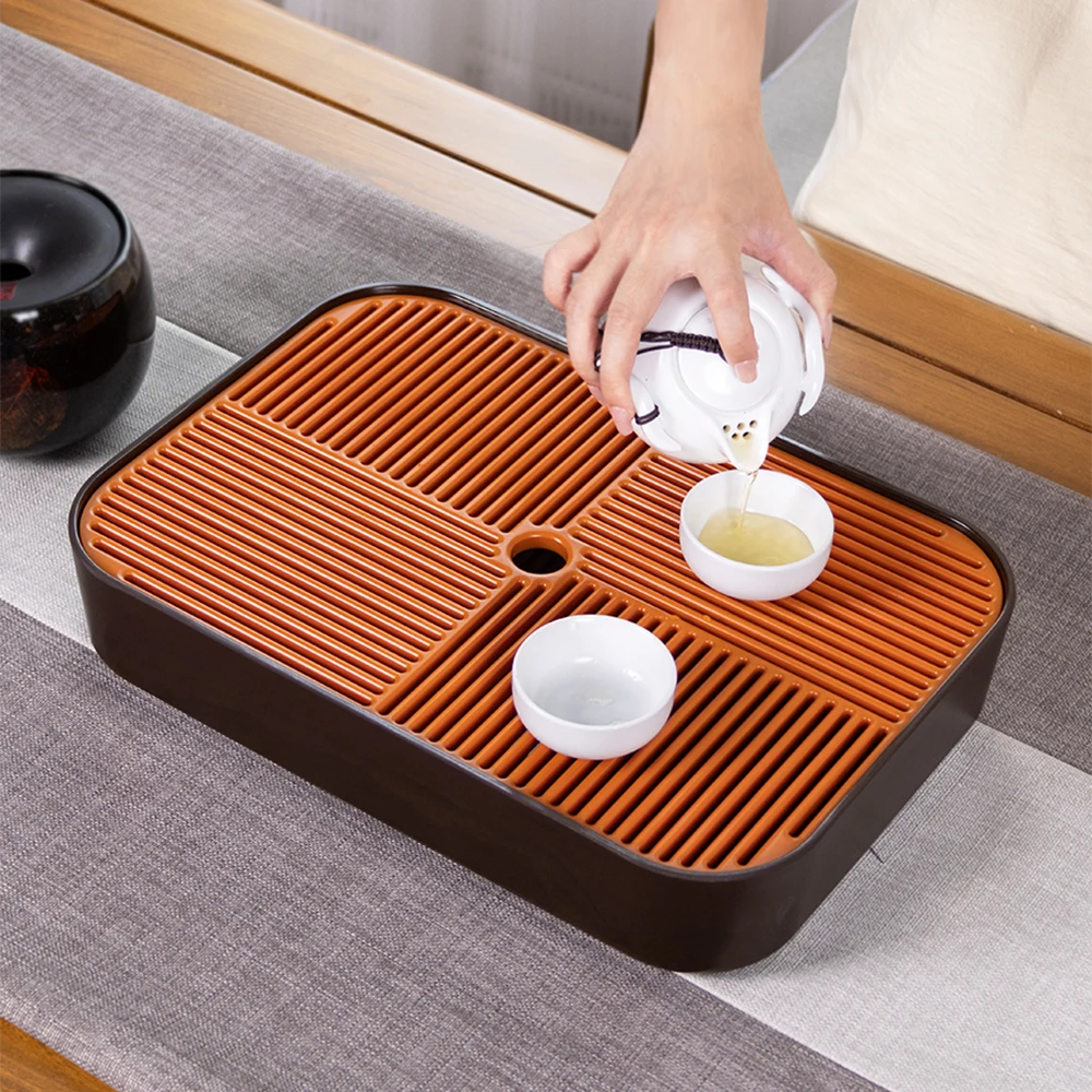 Jade Porcelain Teacups and Teapot  bakelite Tea Tray & Storage Gift Bag for Travel Japanese Tea Set