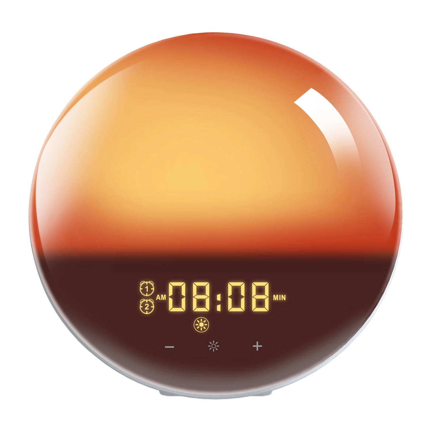 Night Lights Wake Up Light Sunrise Alarm Clock Bedroom with Sunrise Simulation, Fall Asleep, Dual Alarms, FM Radio, Snooze