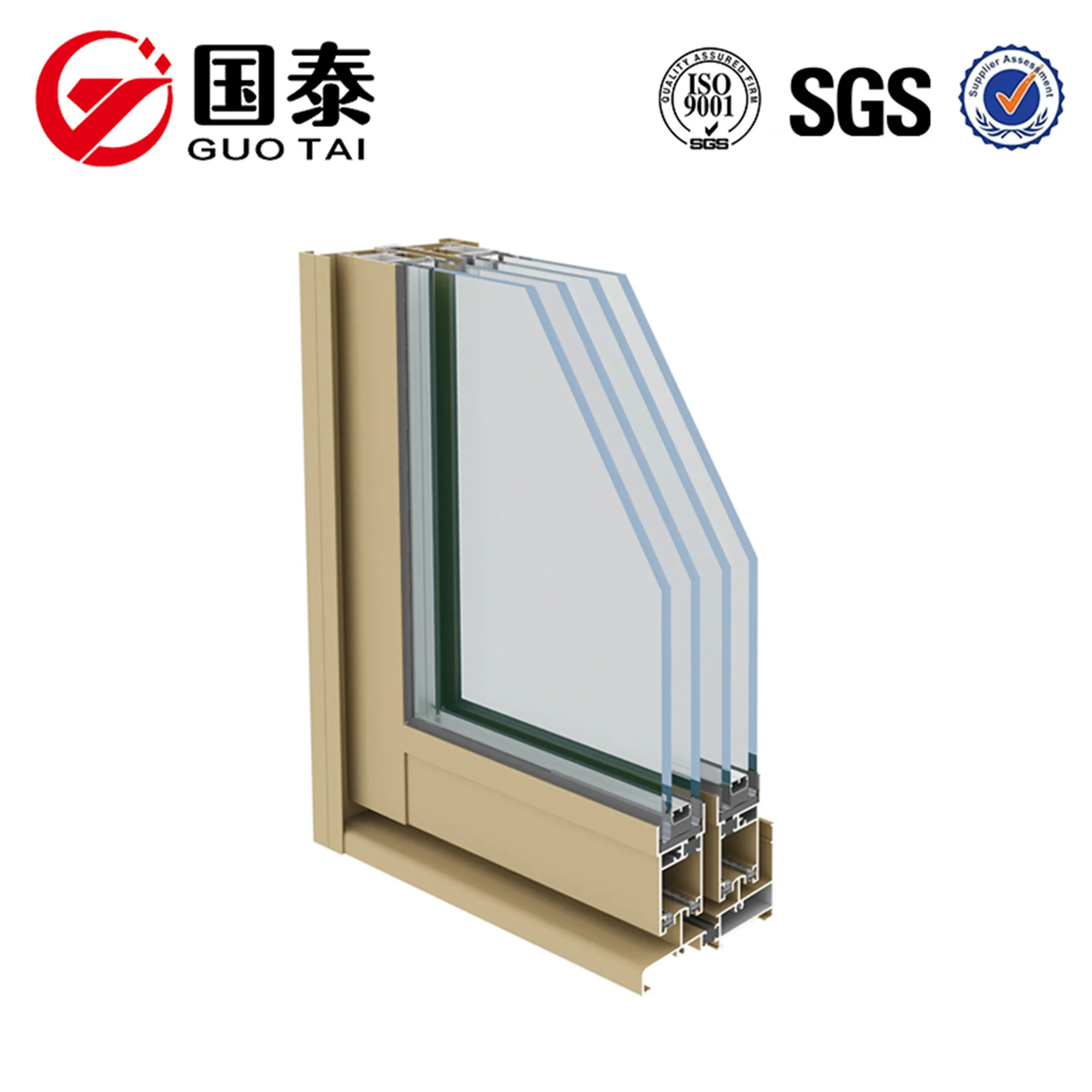 Aluminum curtain wall profile Glass curtain walls accessories for facade