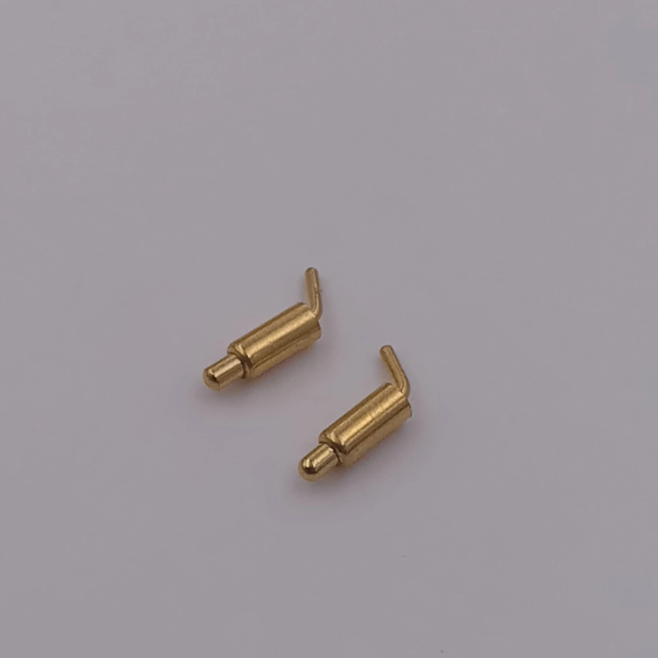 High Current gold plated 20000 life-cycle Right angle spring loaded pogo pin connector