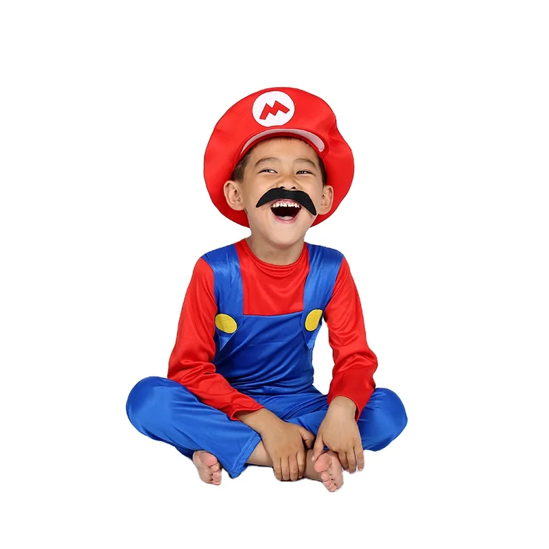 
Halloween cosplay costumes Christmas kids Super Mary costume kid clothes set 