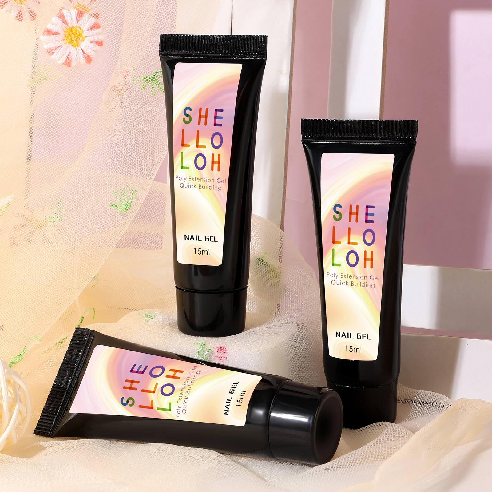 Poly Nail Gel Extension OEM Private Label Wholesale Products Suppliers 15ml Hard Gel Acryl  Extension Poly Nail Gel