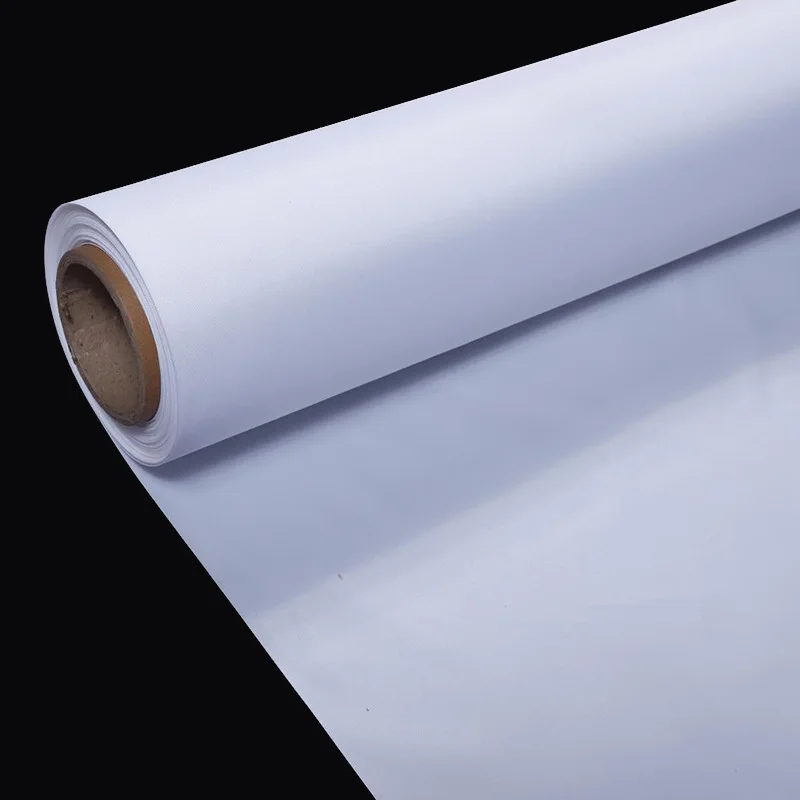 Semi-Coated PVC Flex Banner 340gsm 500*500 High Strength High Glossy Advertising Rolls Frontlit