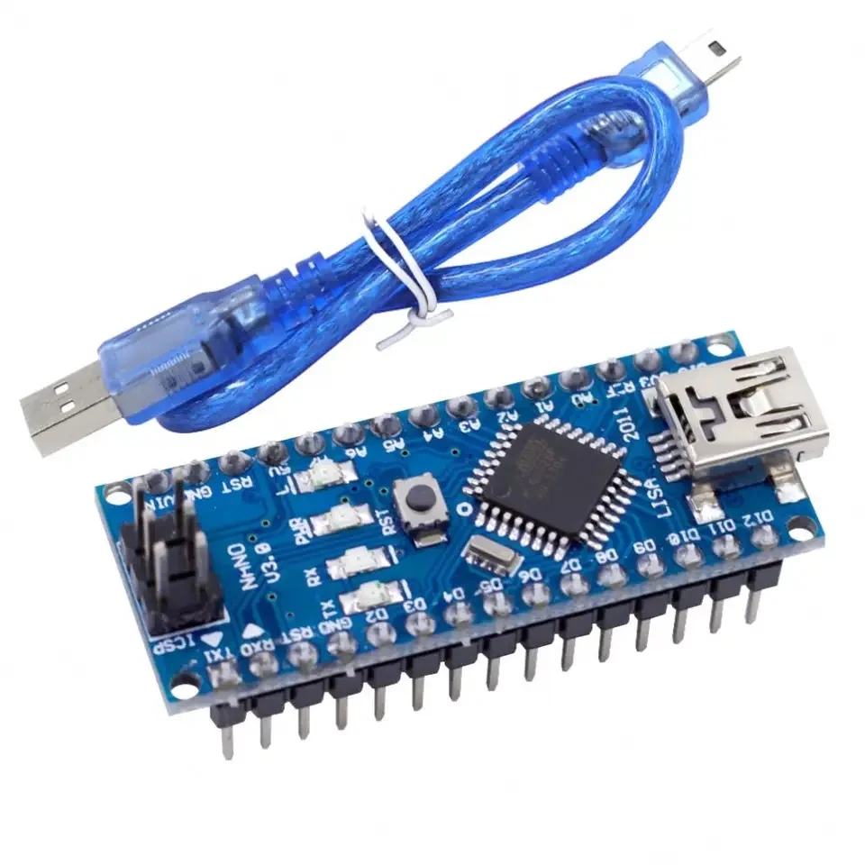 Мини FT232RL USB NANO V3.0 ATMEGA328P DC 5V ~ 12V микроконтроллер интерактивный медиамодуль