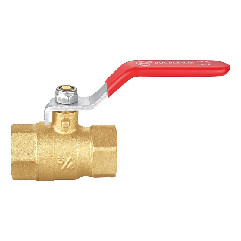 Латунный шаровой кран с ручкой плоской рычажной 1/4 дюйма до 4 дюймов 25 стержней 600 WOG хорошая толщина