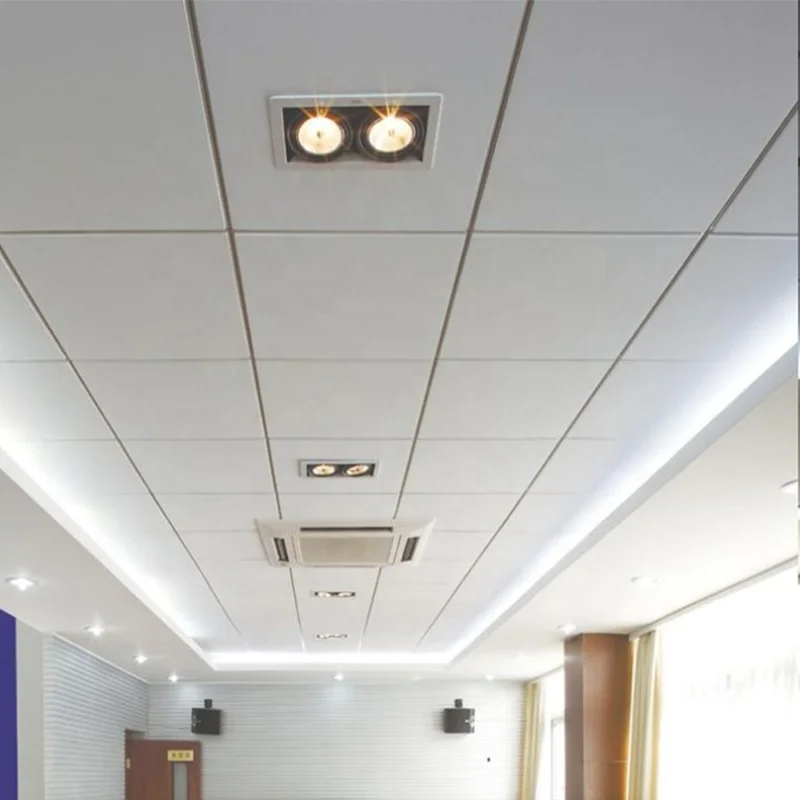 Custom Hanging Sound Absorbing Fiberglass Acoustic Glass Wool Panels Fiberglass Ceiling Tiles