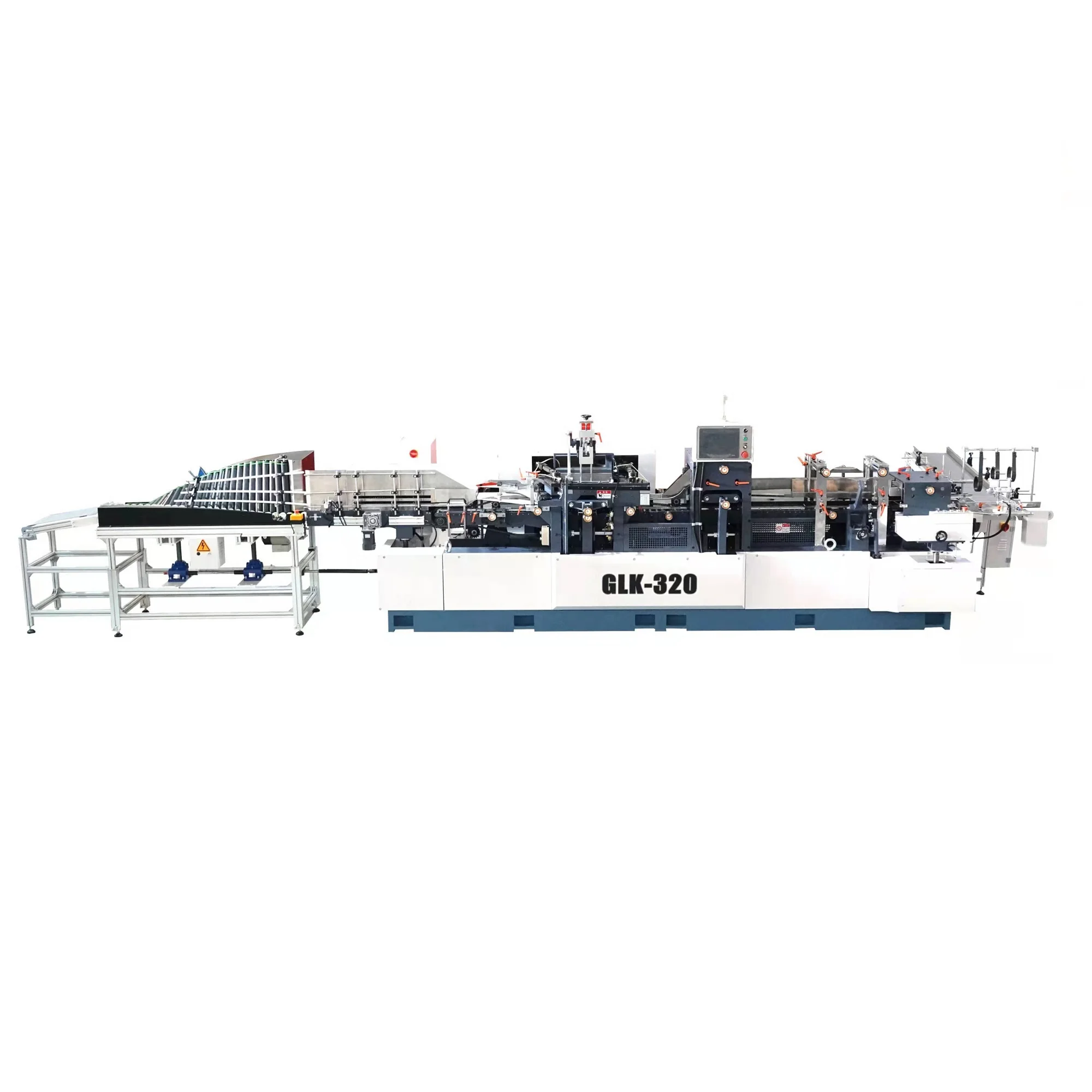  GLK320-L high speed book flap machine for cover folding and front cutting