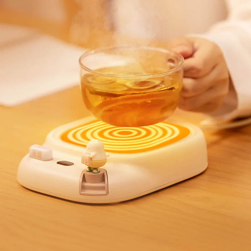Factory Cup Heater Temperature Adjustment Digital Temperature Display Coffee Warmer Mug Water Heater Gift Set Tea Cup Warmer